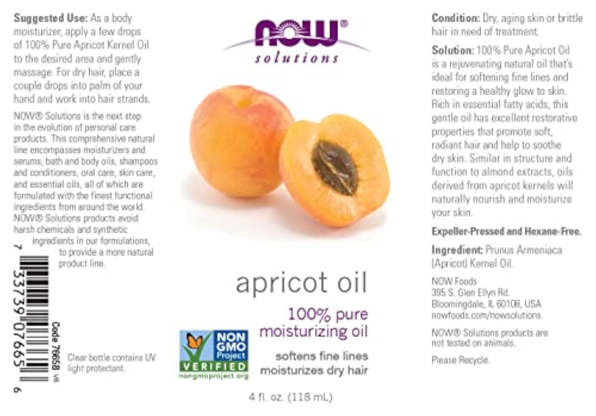 Apricot Kernel Oil, 4-Ounce (Pack Of 2)