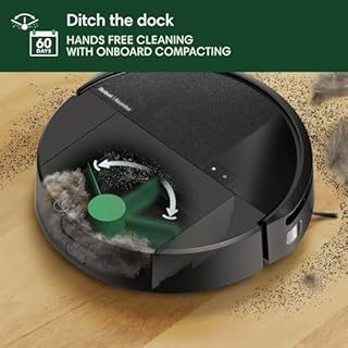 iRobot Roomba 205 DustCompactor Vac Robot Vacuum - Compacts Dirt Inside, No Emptying for 60 Days, Space Saving, No Dock Needed, Bagless, Intense Power-Lifting Suction, LiDAR Navigation, Multi-Surface
