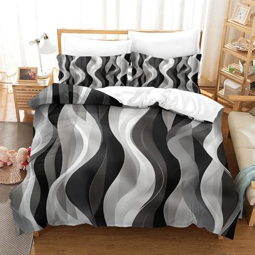 Linge de Lit Abstrait Effet 3D pour Chambre d'Ado Moderne - 3