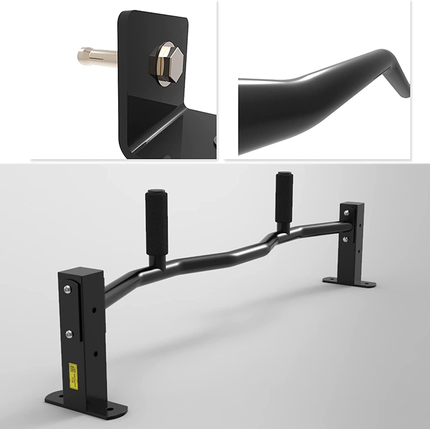 Strength Training Pull Up Bar 100 cm Pullup Bar Doorway,Multi Grip Chin Up Bar,Steel Dip Bars,Multifunction Pull Up Station,Pull Up Bar Wall Mounted,Strength Training Equipment Home Gym Pull-up Bar Do