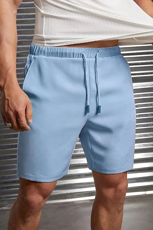 Image of Nobero V2 Shorts for Men | Zip Pocket Shorts | Regular Fit | Elasticated Waist | Soft & Breathable Fabric | Casual Everyday Wear
