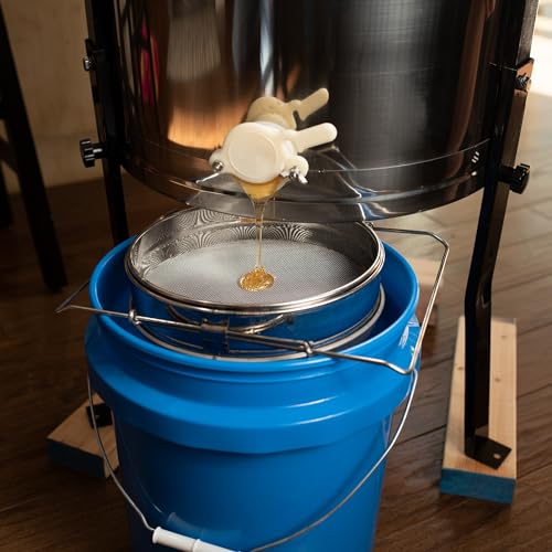 Vivo FBA_BEE-V002 Honey Extractor 2 Frame Stainless Steel Ss Honeycomb Manual Crank Spinner Bee-V002 thumb #8
