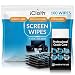 iCloth Large Screen Cleaning Wipes | Pack of 100 (each wipe 13cm x 18cm - 2 ml fill) For use on Laptop and Desktop Screens, Touchscreen Monitors, Automotive Displays, Aviation Displays and more-iCA100