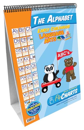 NewPath Learning - 32-0021 Alphabet Curriculum Mastery Flip Chart Set, Early Childhood