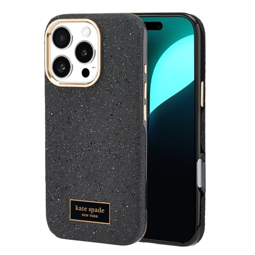 Image of kate spade new york iPhone 16 Pro Case - Crystal Pave Nightfall | Compatible with MagSafe - Lightweight Designer Case for iPhone 16 Pro w /Anti-Scratch Coating & Crystal Pave Nightfall Design