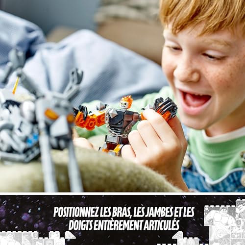 LEGO Marvel 76245 Le Robot Et La Moto De Ghost Rider, Jouet De Construction avec Figurine Super-Héros, Jeu pour Garçons Et Filles De 7 Ans Et Plus, Cadeau Enfants