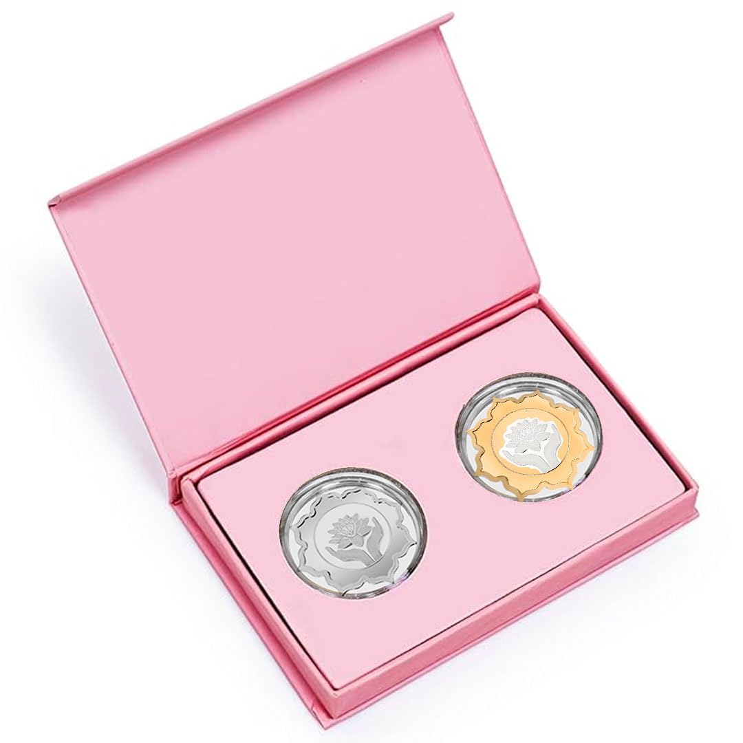 CHOTTEY LAL AND SONS 999 Purity Lotus Design Silver Coin with Unique Packaging for Diwali, Ceremony, Wedding & Festivals (Pack of 2x5gm, 10gm) (B0DF5DR1VP) Amazon Price History, Amazon Price Tracker