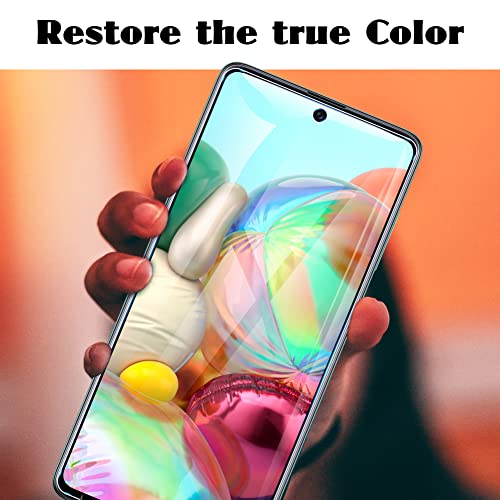 Uniqueme [3 Pack Screen Protector For Samsung Galaxy A71 5G / 4G Tempered Glass, [Case Friendly] 9H Hardness [Alignment Frame Easy Installation] High Definition Bubble Free #TOP1