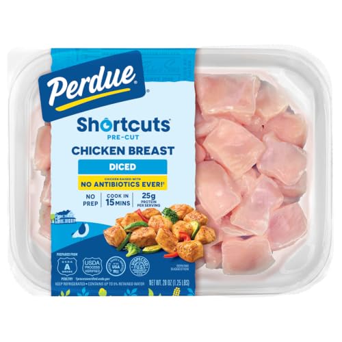 Perdue Fresh Cuts, Diced Chicken Breast, 1.25lb