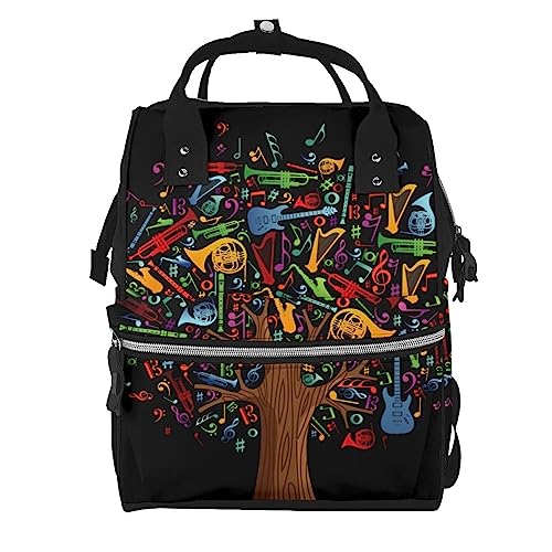 Sac à dos imprimé instruments de musique pour ordinateur et cours