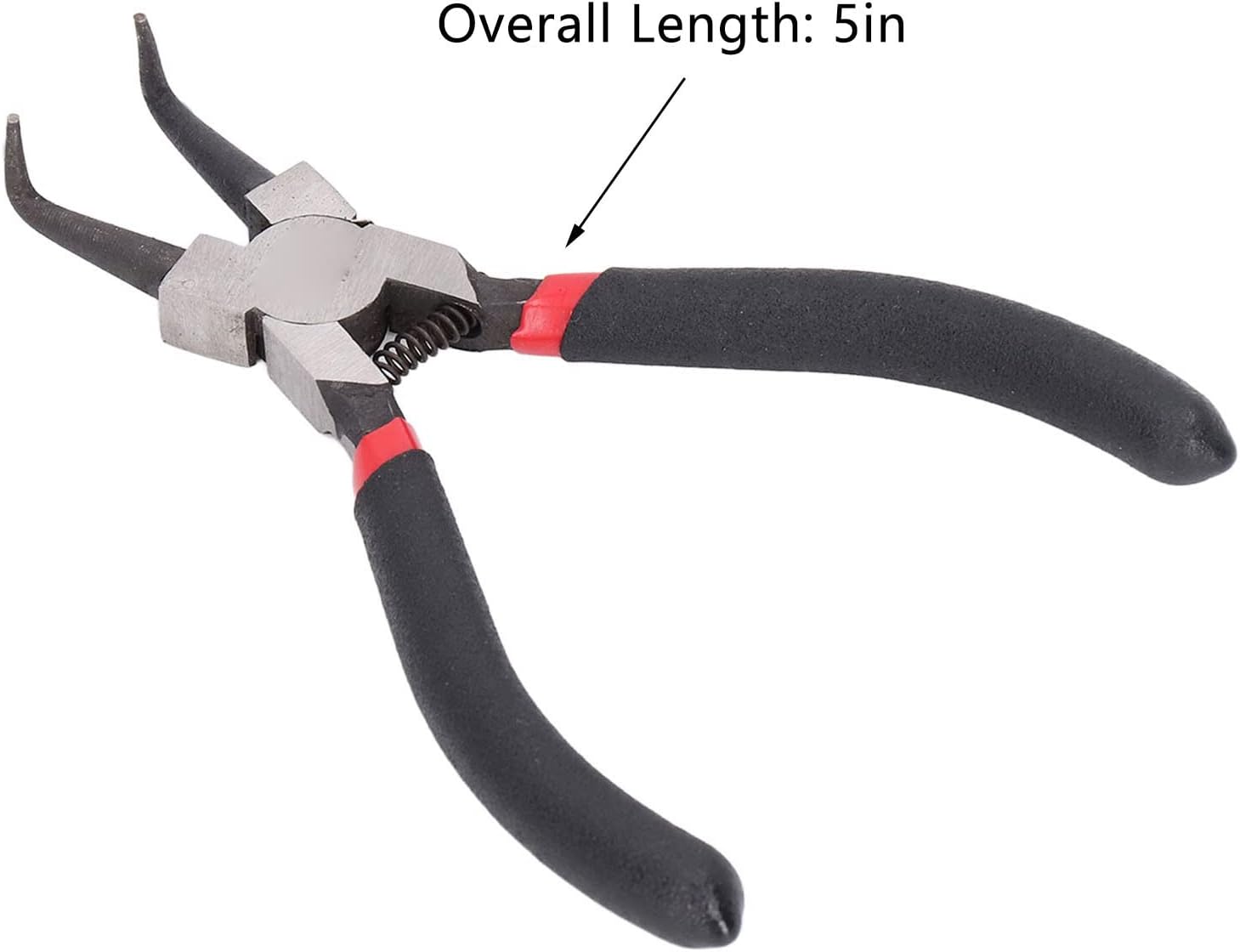 Oumefar 5in Snap Ring Pliers Internal Bend Carbon Steel Circlip Pliers Ring Remover Tool Internal Bend Circlip Pliers Ring Remover Pliers for Removing Installing Gearshift Locking Rings