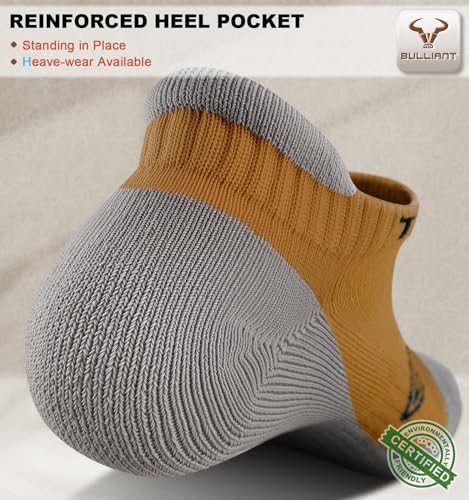 Image of BULLIANT Socks For Women 6Pairs-Womens Athletic Ankle Socks No Show Cushioned for Walking Running-Compression Arch Support