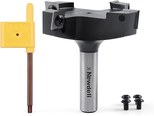 Newdeli Broca de enrutador CNC para superficie de alerón de 1/2 pulgada, diámetr