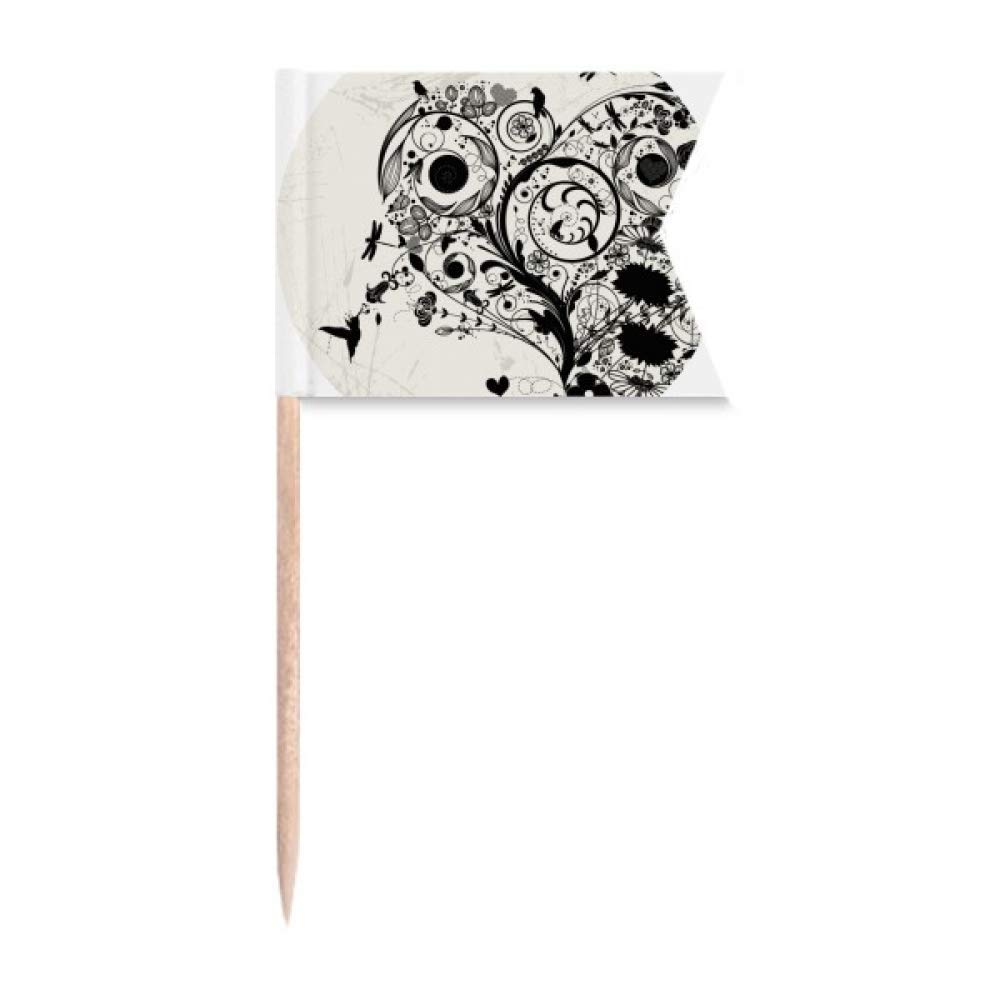 Cure-dents drapeaux fleur pour identifier le fromage et décorer un gâteau sans effort