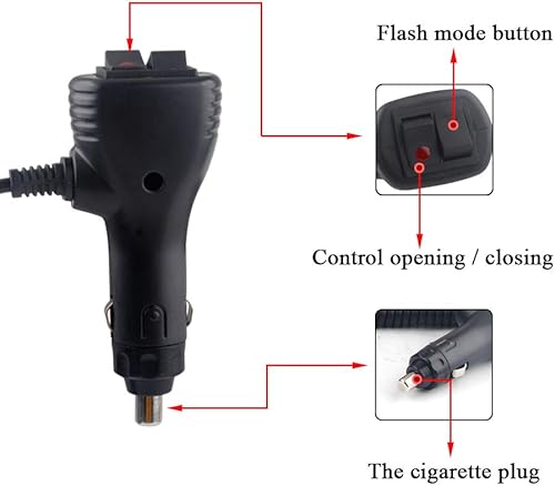 Miniatura 4 de Sidaqi Barra de luces estroboscópicas de 24 LED de 9.5 pulgadas ámbar y blanco con 18 patrones de flash LED de aplicación de la ley luz de