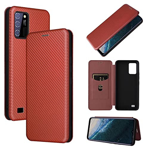 Oukitel C25�P�[�X�A�����J�[�{���@�ۂ̏ꍇ PU + TPUOukitel C25�p�̃n�C�u���b�h�P�[�X�t���ی�ϏՌ��t���b�v�P�[�X�J�o�[(Brown)