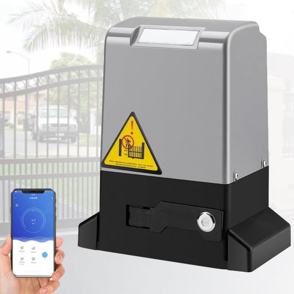 Zestaw automatycznej bramy przesuwnej, elektryczny napęd do bramy przesuwnej 1200 KG Automatyczny napęd bramy przesuwnej, zestaw zabezpieczenia podjazdu z silnikiem (1200w)
