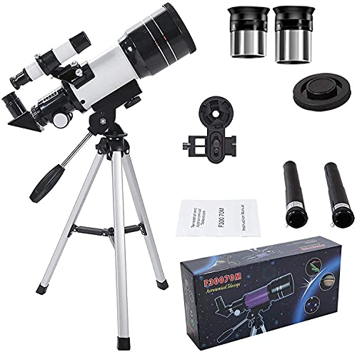 Telescopio Profesional Refractor 150X 70mm con Trípode miniatura 4