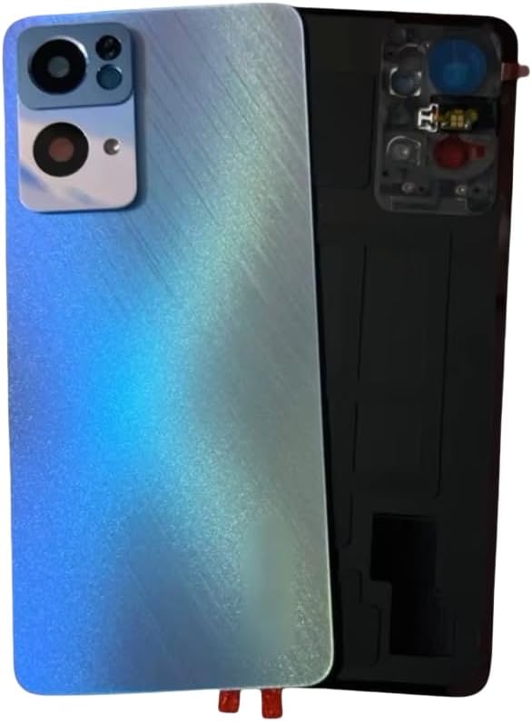 Compatible Rear Glass Panel for Oppo Reno 7 Pro Model PFFM00 – Battery Door Back Cover, Battery Back Cover Housing Replacement Part (Golden)