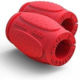 Gorilla Grip Weightlifting Thick Grips Fitness Accessory for Barbells, Dumbbells & Kettlebells - Rapidly Strengthen Forearms, Biceps, Chest & Triceps Bodybuilding and Strongman Training