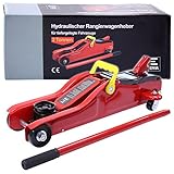✔️ HOCHWERTIG – Der Auto Wagenheber ist aus robustem Qualitätsstahl gefertigt worden um den regelmäßigen Gebrauch wie z.B. zum Reifenwechsel, Bremsenwechsel gerecht zu werden