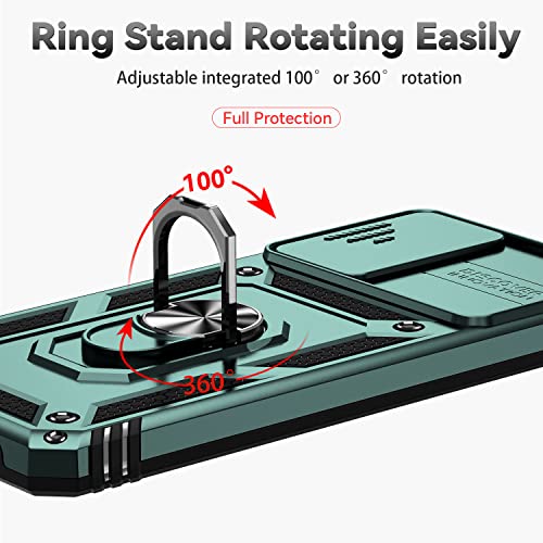 Suyomo For Moto G 5G 2022 Case: With Tempered Glass Screen Protector [2 Pcs],Built In Camera Protection Cover, Military Grade Heavy Duty Shockproof Phone Case For Motorola Moto G 5G 2022 (Green) #TOP7