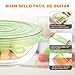 Modohe Tapas de Silicona Elásticas Reutilizables Ecológicas, 13 Paquetes de Cubiertas de...