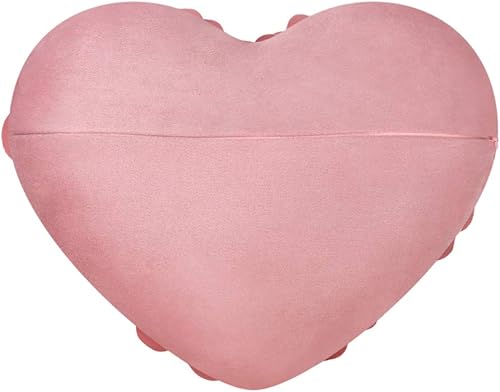Miniatura 2 de JWH - Funda de cojín con forma de corazón y diseño de flores en 3D, funda de cojín hecha a mano, estilo romántico rural para decoración del suelo,