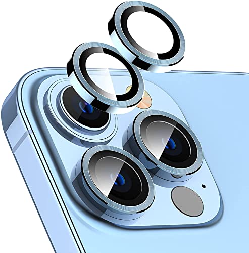 Image of Compatible for I Phone 13 pro Camera Lens Ring Protector for i phone 13 pro max (BLUE)