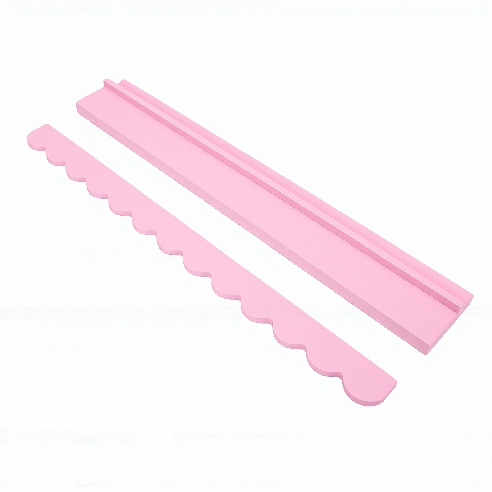 Bewinner Estantes de Mahjong de Madera de 17 Pulgadas con Empujadores, Elegante Diseño Ondulado para Noche de Juegos Familiares, Madera Maciza, 4 Juegos