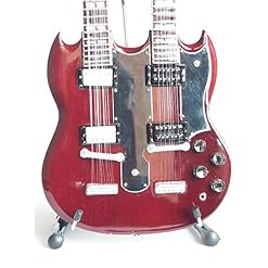 Guitare miniature Gibson SG doule manche – Axe Heaven - Les Beatles, Paul McCartney, John Lennon, RIngo Starr, George Harrison Guitare miniature Gibson SG doule manche - Axe Heaven – Image 3