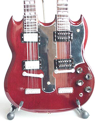 Guitare miniature Gibson SG doule manche – Axe Heaven - Les Beatles, Paul McCartney, John Lennon, RIngo Starr, George Harrison Guitare miniature Gibson SG doule manche - Axe Heaven – Image 4