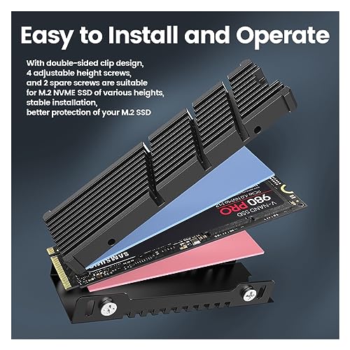Refroidisseur 2280 SSD idéal pour optimiser un PC gaming et de montage - 4