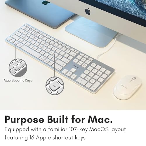 MACALLY バックライト付きMacキーボード 有線 BLSLIMKEYPROA US配列 の商品画像 2