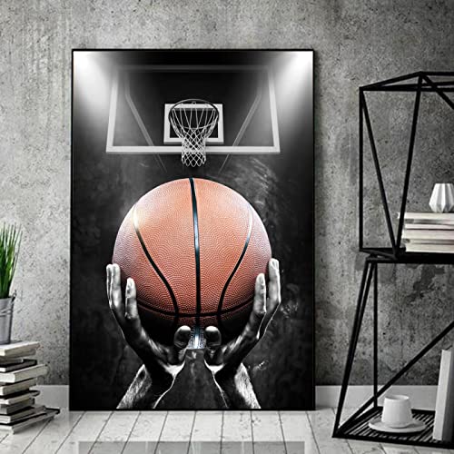 Peinture garçons chambre basket-ball décoration murale grand format toile