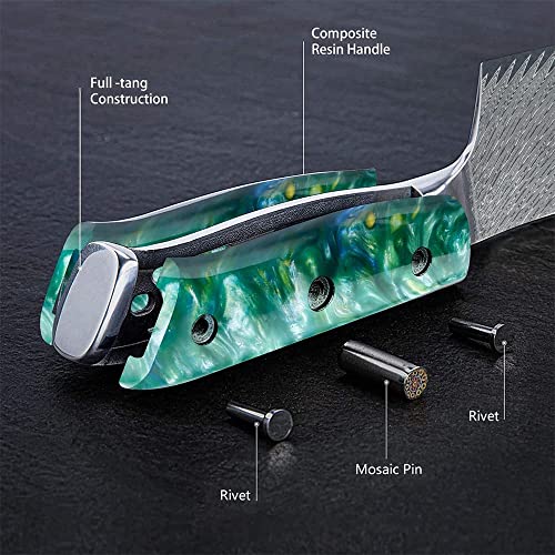 Wildmok Chef Knife, 8 Inch Damascus Japanese Kitchen Cooking Knife,Japanese Vg10 Steel&Resin Handle Kitchen Knives,Damascus Chef's Knives Including Gift Box #TOP3