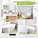 Tenee DIY Sink Bathtub Reglaze Kit, 1kg / 35 oz, White, Water-based Paint, Low Odor, 50 sq ft Coverage, 7 Day Full Cure, Bathtub and Tile Paint Kit