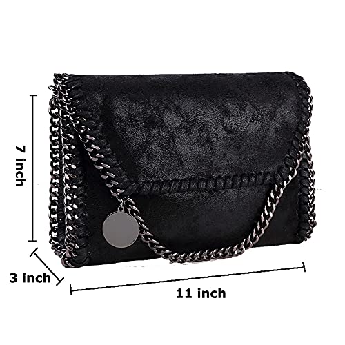 Image of Beatfull Designer Chain Shoulder Purse for Women Soft Leather Quilted Clucth Fashion Message Crossbody bag