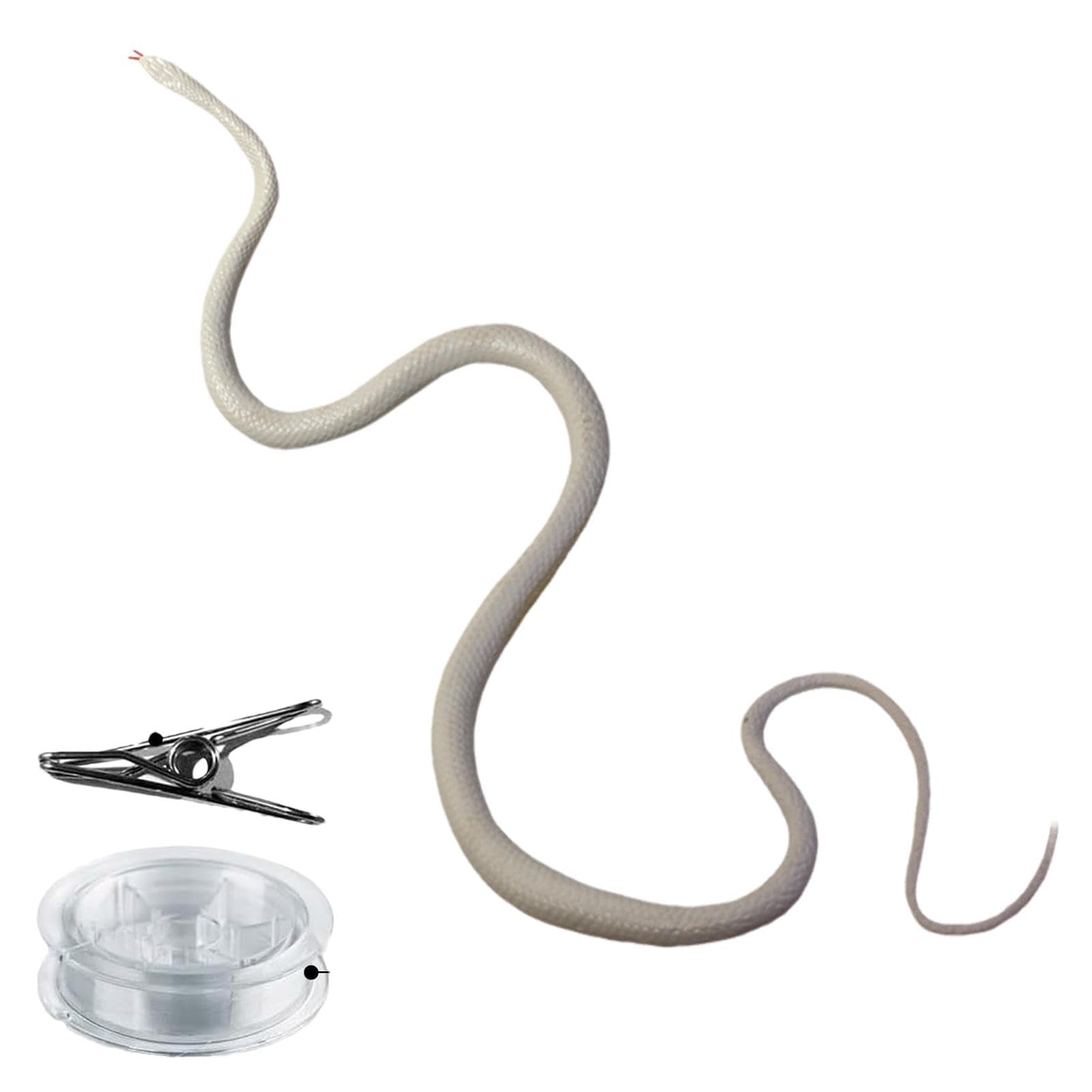 Serpent Farceur Réaliste – 80 Cm Avec Pince à Ficelle – Jouet D’Halloween Et Blague Hilarante