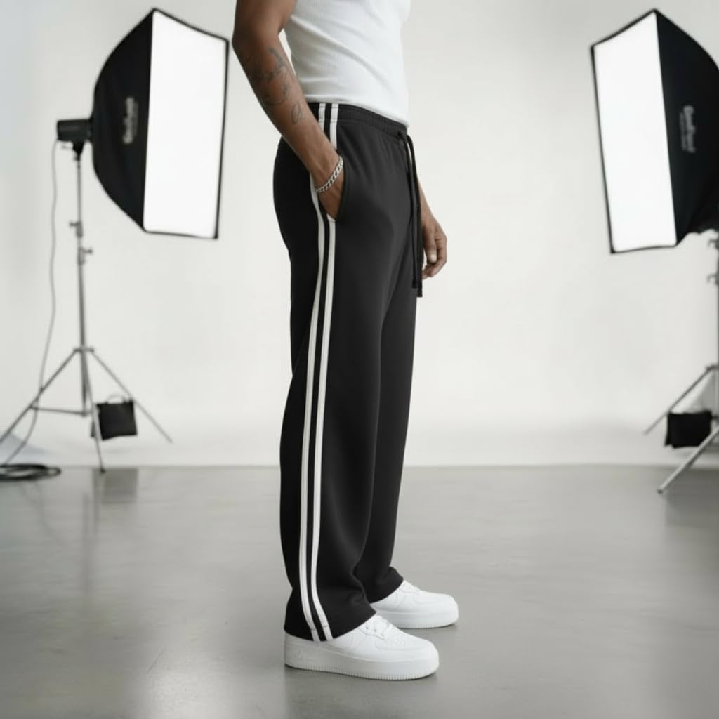 dockstreet Track Pant for Men || Baggy Fit || Track Pants || Full Elastic Jogger Track Pant || 100% Cotton-picture-53