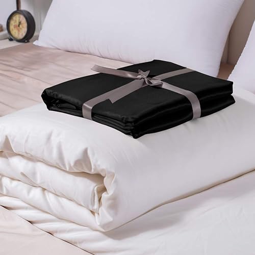 THXSILK Edredón de seda cubierto de seda de lujo para primavera y otoño, 2 en 1, funda de edredón 100% seda extraíble, más edredón 100% seda, tamaño
