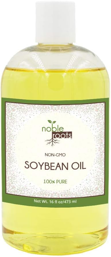 Non-GMO Soybean Oil, by Noble Roots for Hair Conditioning, Has Been Known to Help with Oil Treatment, and Scar Treatment (16 fl oz)