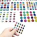 Edelstein-Aufkleber, 8 selbstklebende Juwelen zum Basteln, glitzernde, flache Rückseite, Strassstein-Aufkleber, Kristallaufkleber für Kinder, DIY