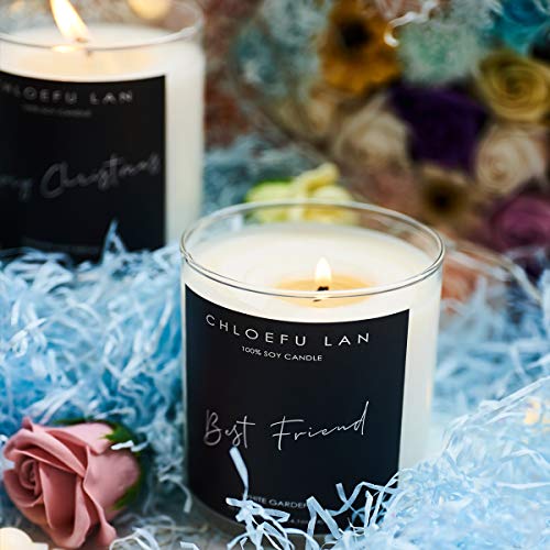 Chloefu Lan White Gardenia Scented Candles,Luxury Candle For Home Scented,Candle Gifts For Women, Paraffin-Grade Wax Candle With Up To 100 Hour Burn Time, Large Jar,14.1Oz #TOP2