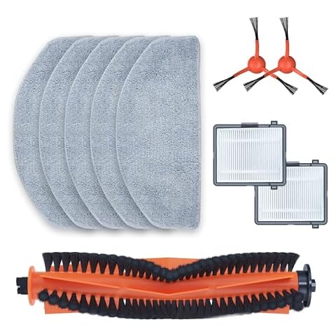 HONITURE V8Pro Robot Vacuum Cleaner Accessory Set (Side Brush*2/Heap Filter*2/Roller Brush*1/Washable Mop*4) Cover