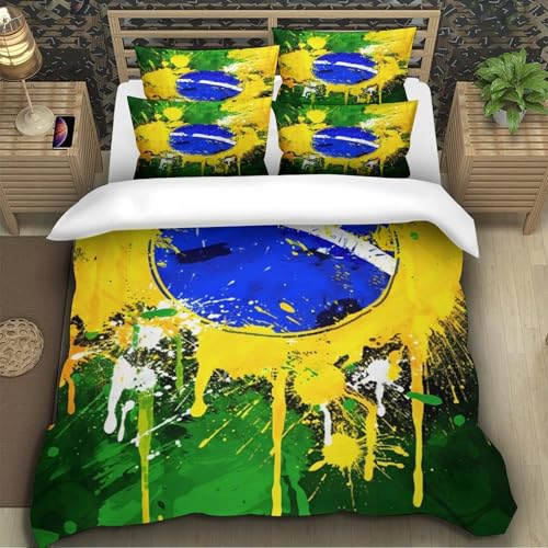 Linge de lit Brésil microfibre résistante et douce parure facile à repasser