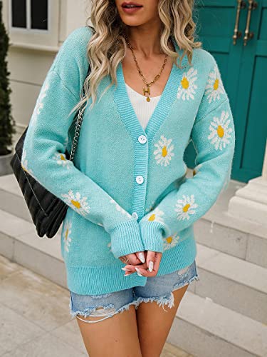Women's Floral Cardigan Sweater Top