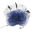 EEVASS Mujer Cintas Para el pelo Fascinator Malla Tocado Hat Pluma Tamaño...