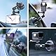 TELESIN Saugnapf Autohalterung für GoPro Hero 13 12 11 10 9 DJI Action 5 Pro 4 3 Pocket Insta360 X5 X4, Windschutzscheibenfenster-Armaturenbretthalterung, Marine-Autohalterung, Action Kamera Zubehör