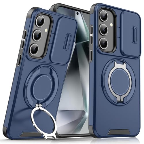 Étui S22 aimanté bleu protection armure et charge sans fil induction